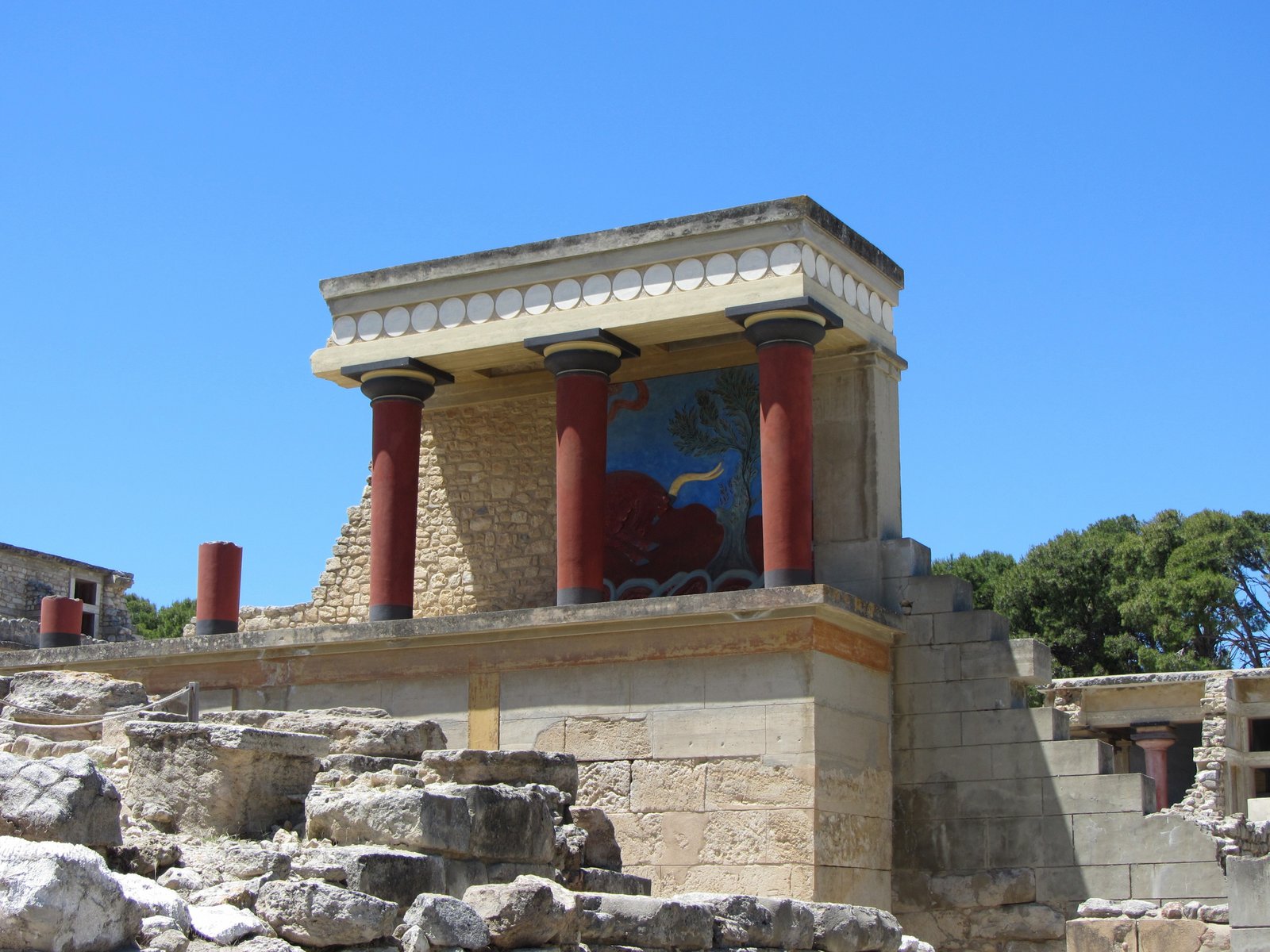 Knosas pils drupas Krētā